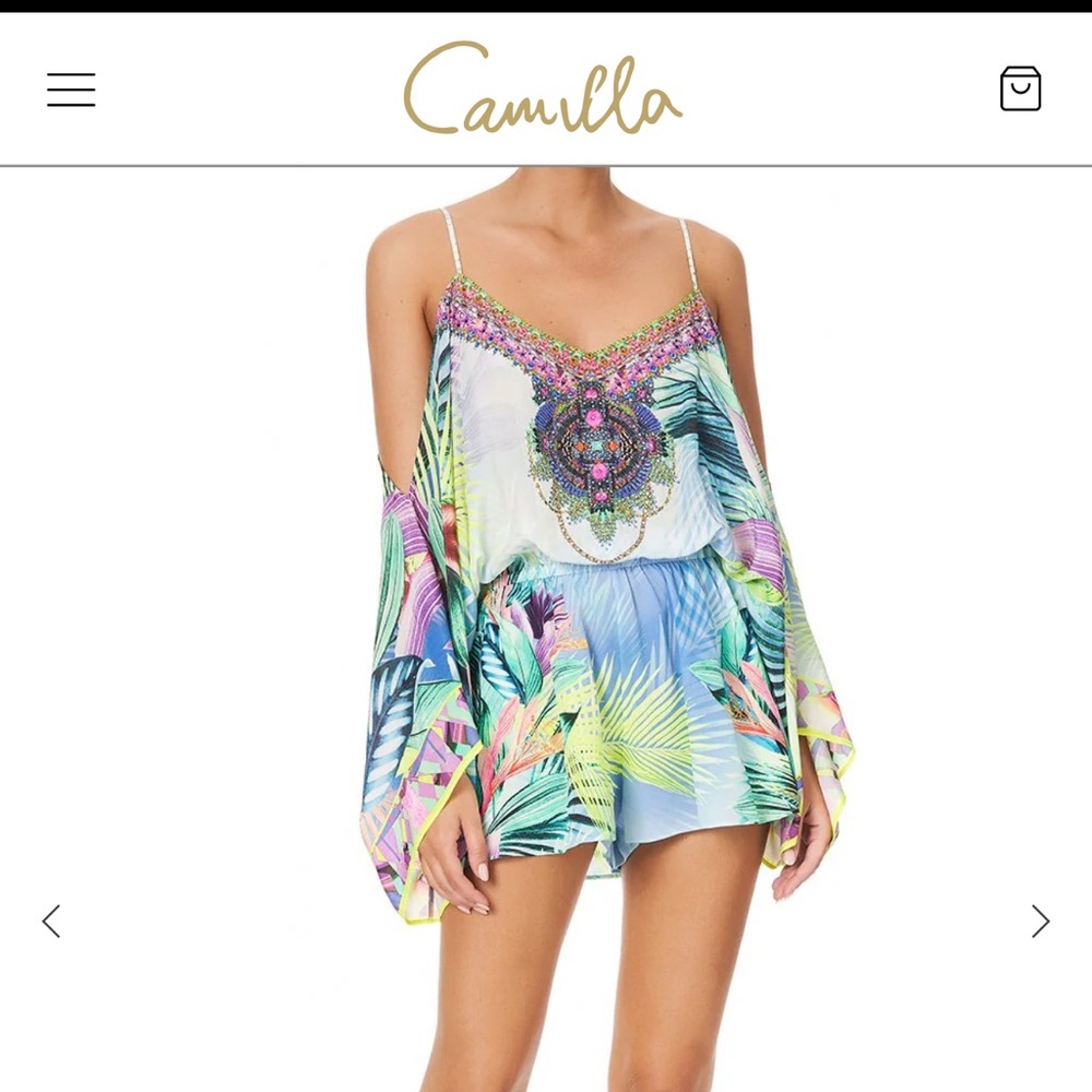 Camilla Multicolor Tropical Print Dress